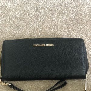Authentic Michael Kors black wristlet